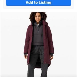 Lululemon parka size 12